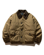 カラーブロックラペルワークジャケット