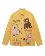 레트로 귀여운 긴팔 셔츠