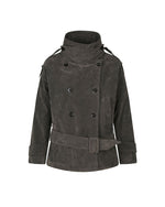 Double-breasted trench coat
