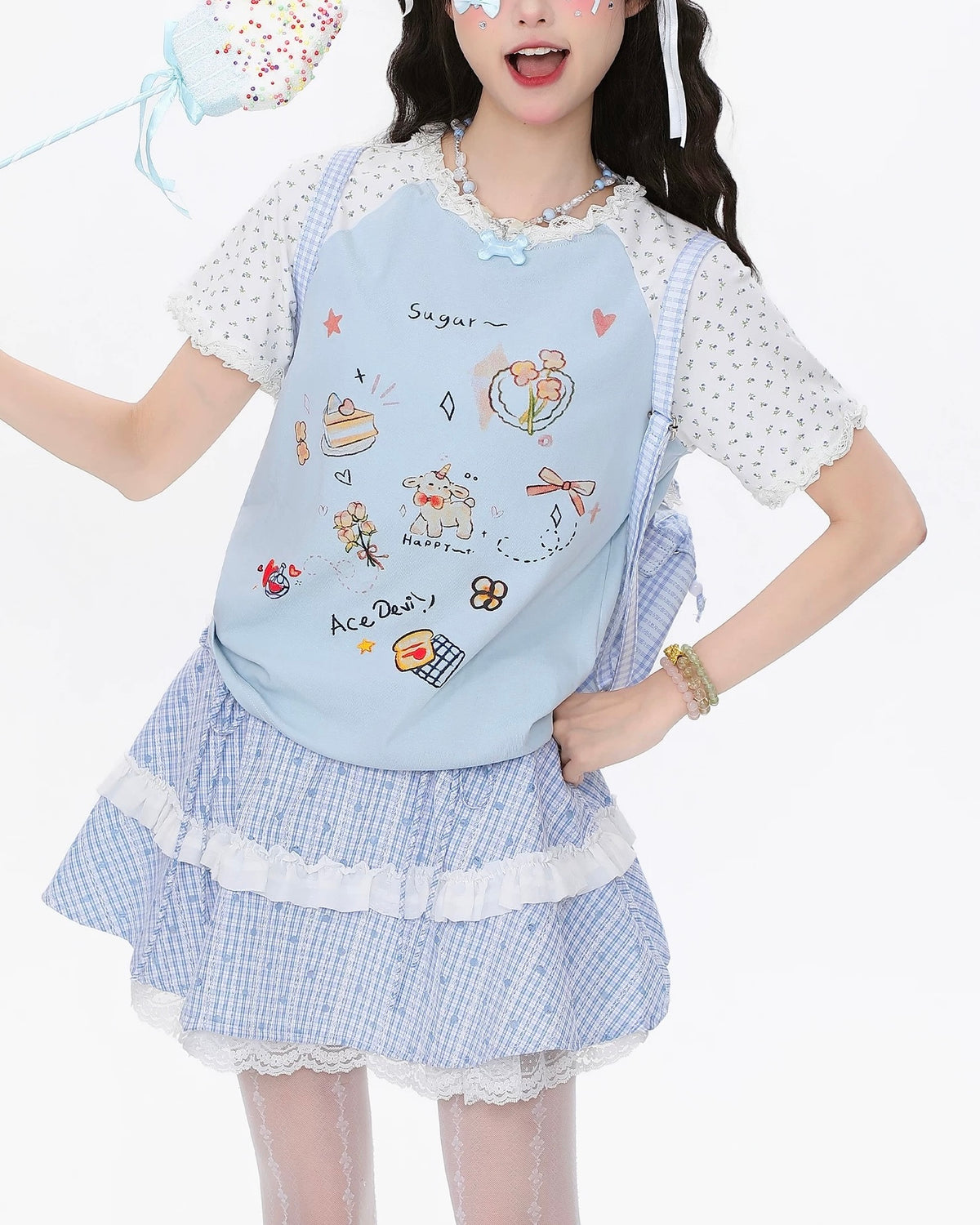 Loose and simple short sleeves