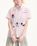 アップルキャット半袖シャツ