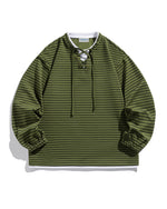 Minimalist Striped Long-Sleeve Top