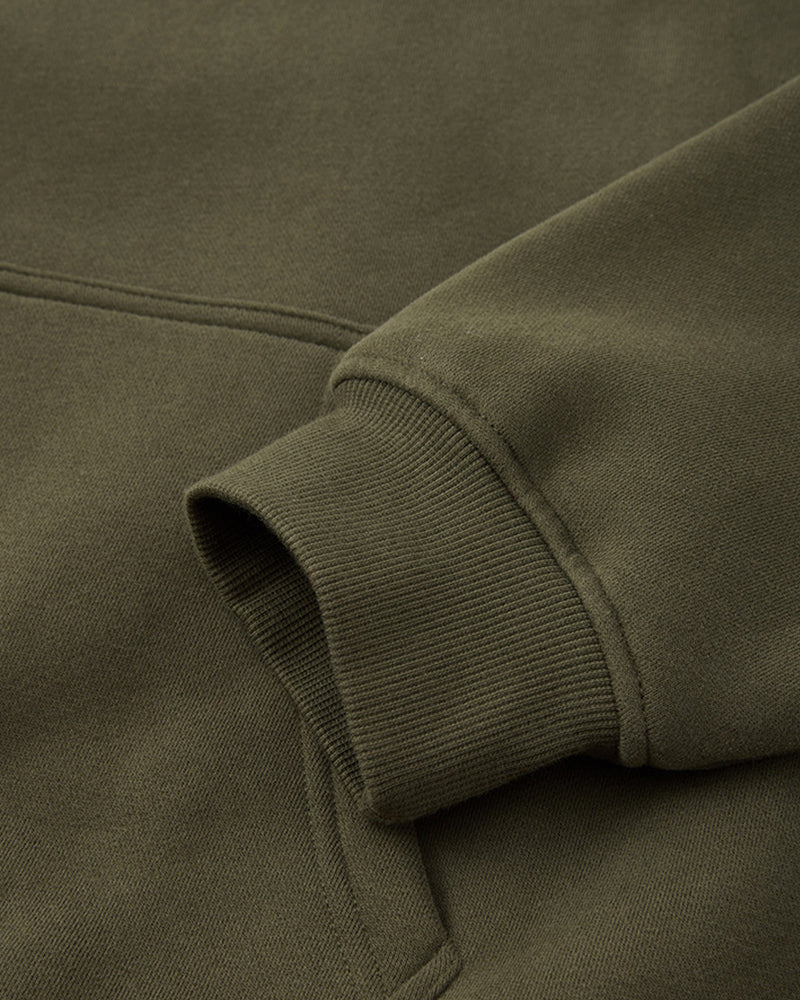 345g Fleece-lined hooded sweatshirt