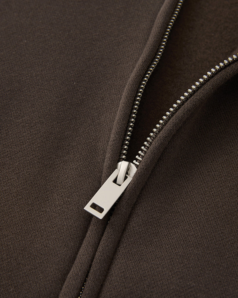 345g Hooded zip-up sweatshirt