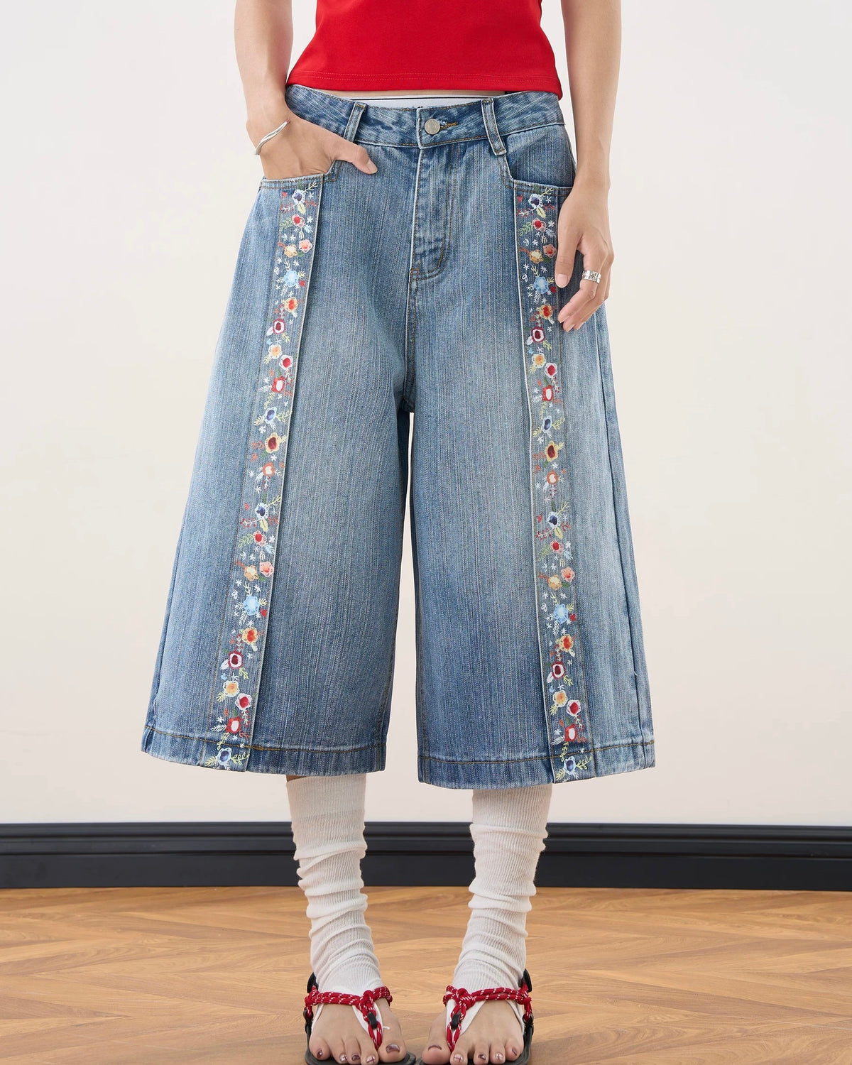 Vintage washed shorts