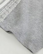 Lace embroidery short sleeves