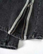 380G Batik-print zip-up trousers