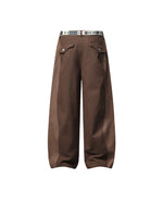 Color-block panelled trousers