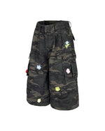 レトロシンプルデニムショートパンツ