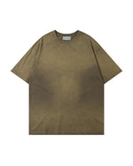 ウォッシュ加工のゆったりとした半袖