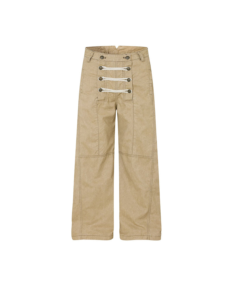 Double-breasted casual trousers