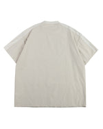 コントラストカラーのステッチワーク半袖