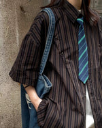 ストライプの半袖シャツ