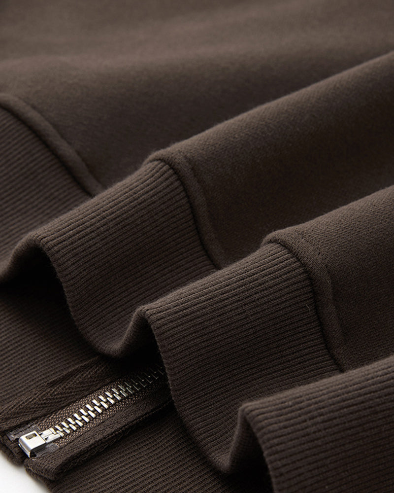 345g Hooded zip-up sweatshirt