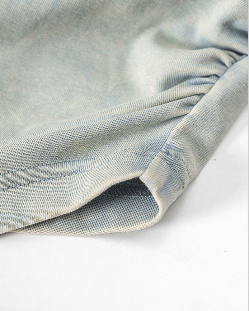 235g Cool-touch distressed crinkle tank top