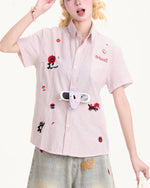 アップルキャット半袖シャツ