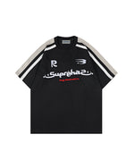 Retro versatile loose short sleeves