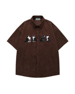 かわいい子猫の半袖シャツ