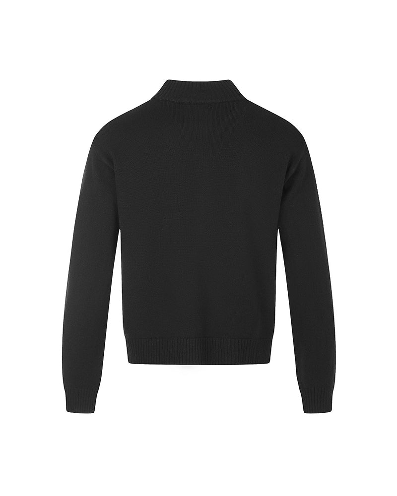 Casual zip-up sweater