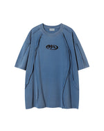 レトロな刺繍の半袖