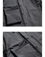 カラーブロックカジュアル半袖シャツ