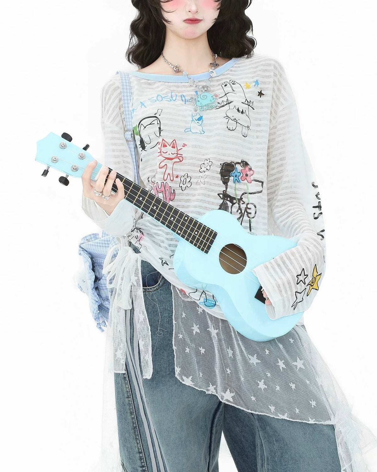 Fun pattern long sleeves