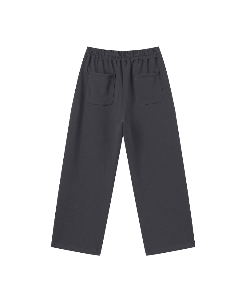 320g Wide-leg straight-cut trousers