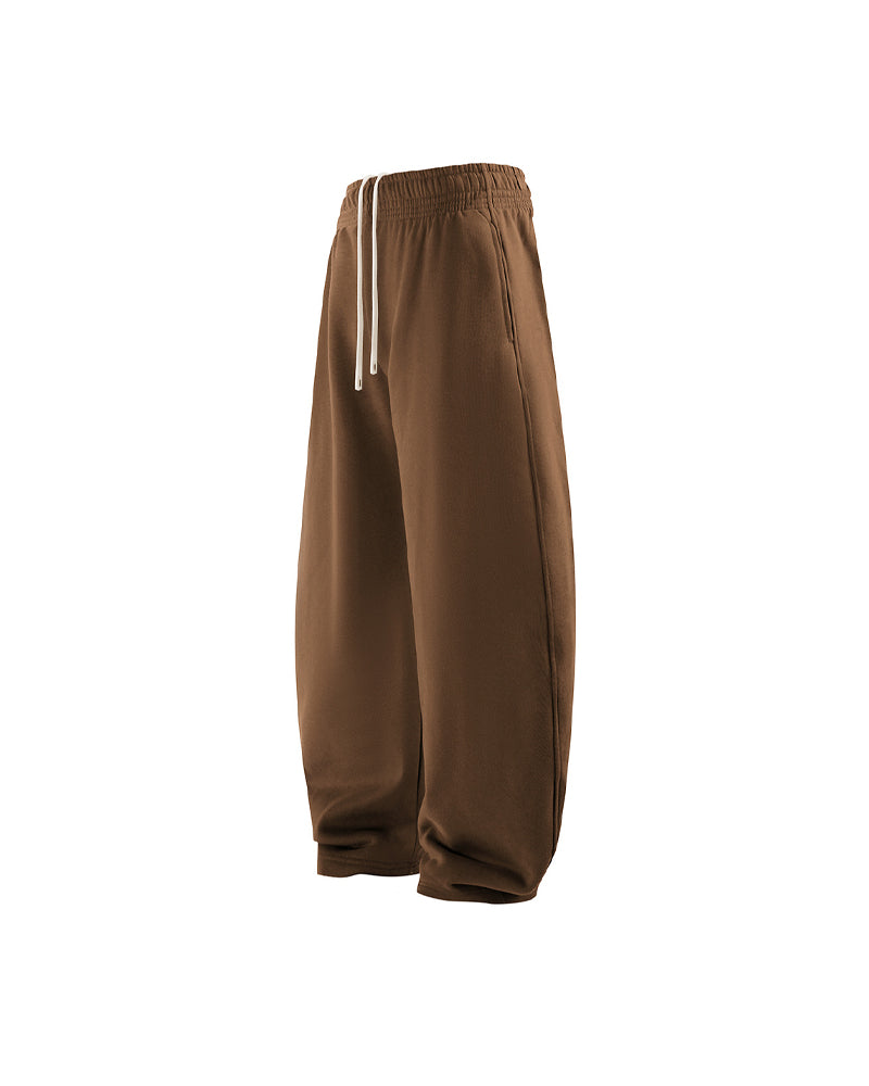 430g Fleece-Lined Loose Sweatpants