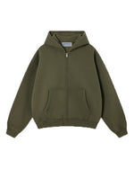 345g Hooded zip-up sweatshirt