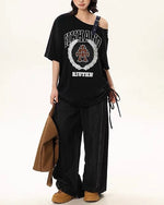 Retro hot girl short sleeve