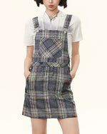 심플한 개성의 서스펜더 스커트