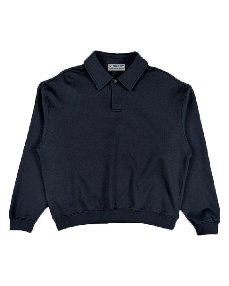 320g Casual polo sweatshirt