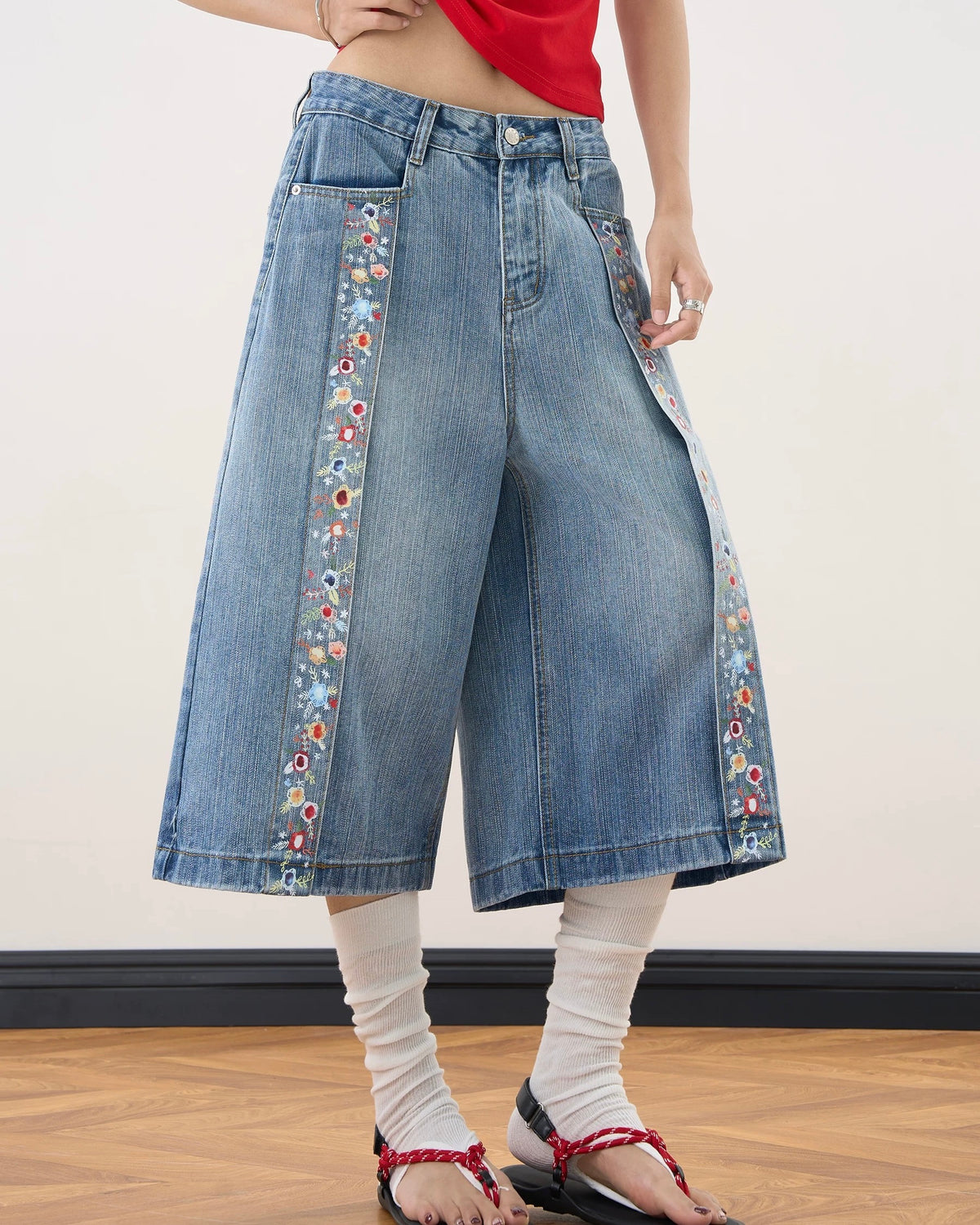 Vintage washed shorts