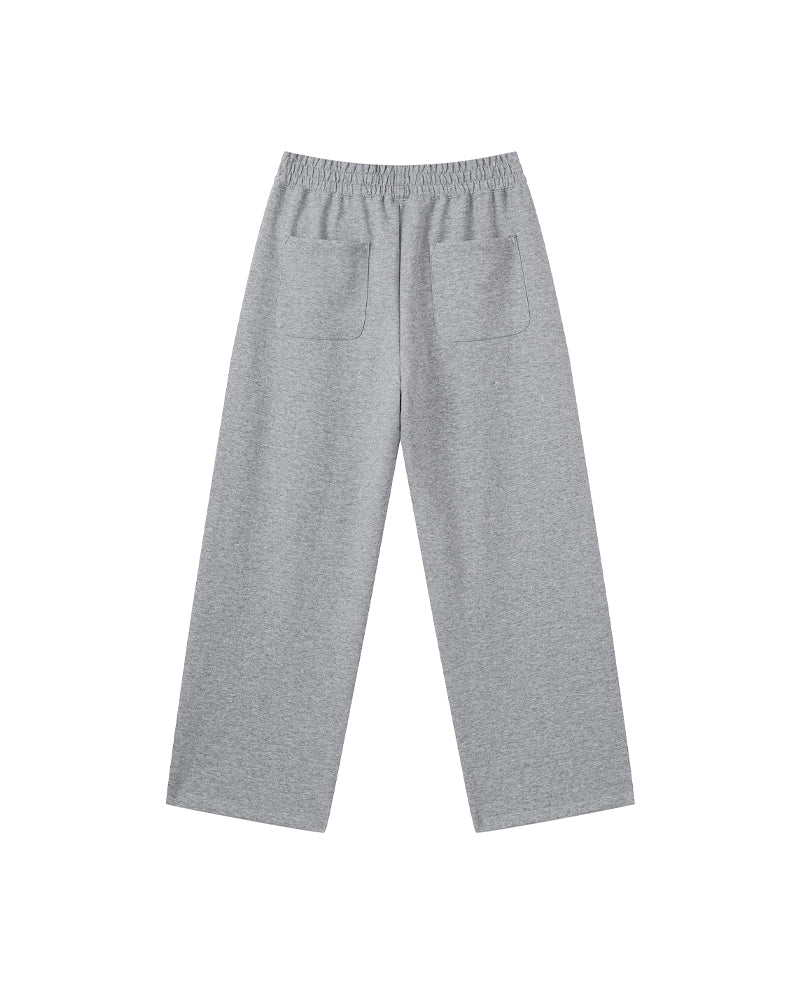 320g Wide-leg straight-cut trousers