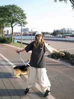 コントラストカラーの速乾性半袖