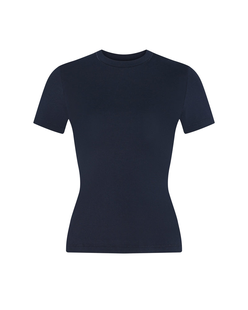 200g Fitted cropped sports T-shirt