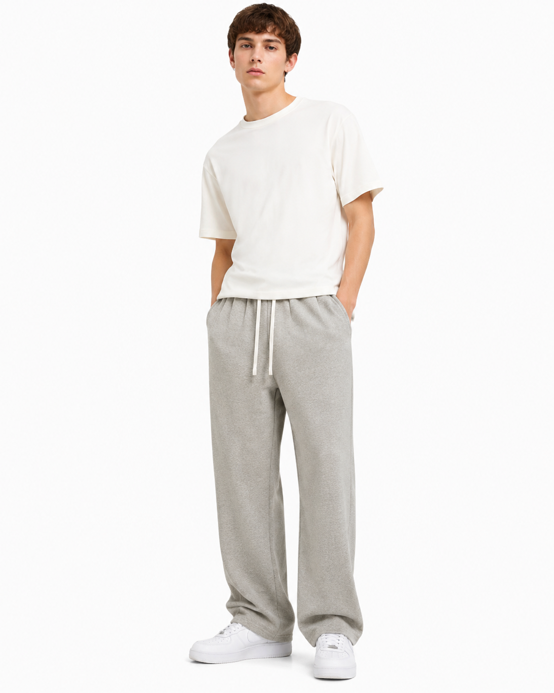 320g Solid-color casual trousers