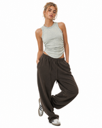 235g Cool-touch distressed crinkle tank top