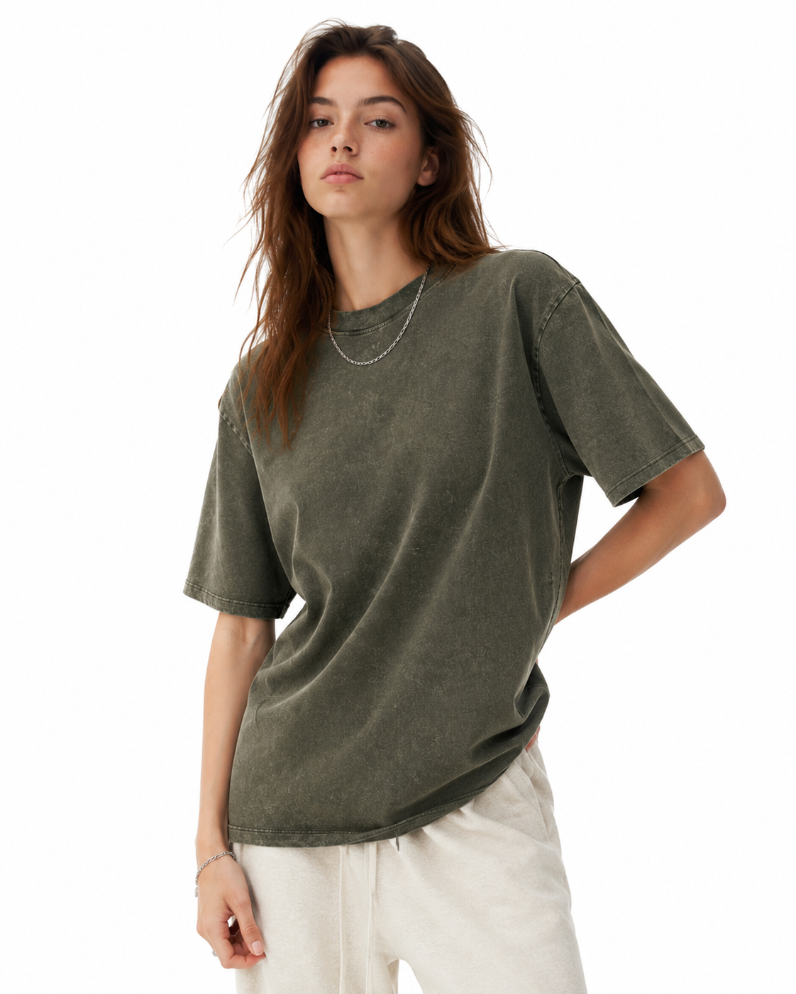 260g Vintage-wash short-sleeve tee