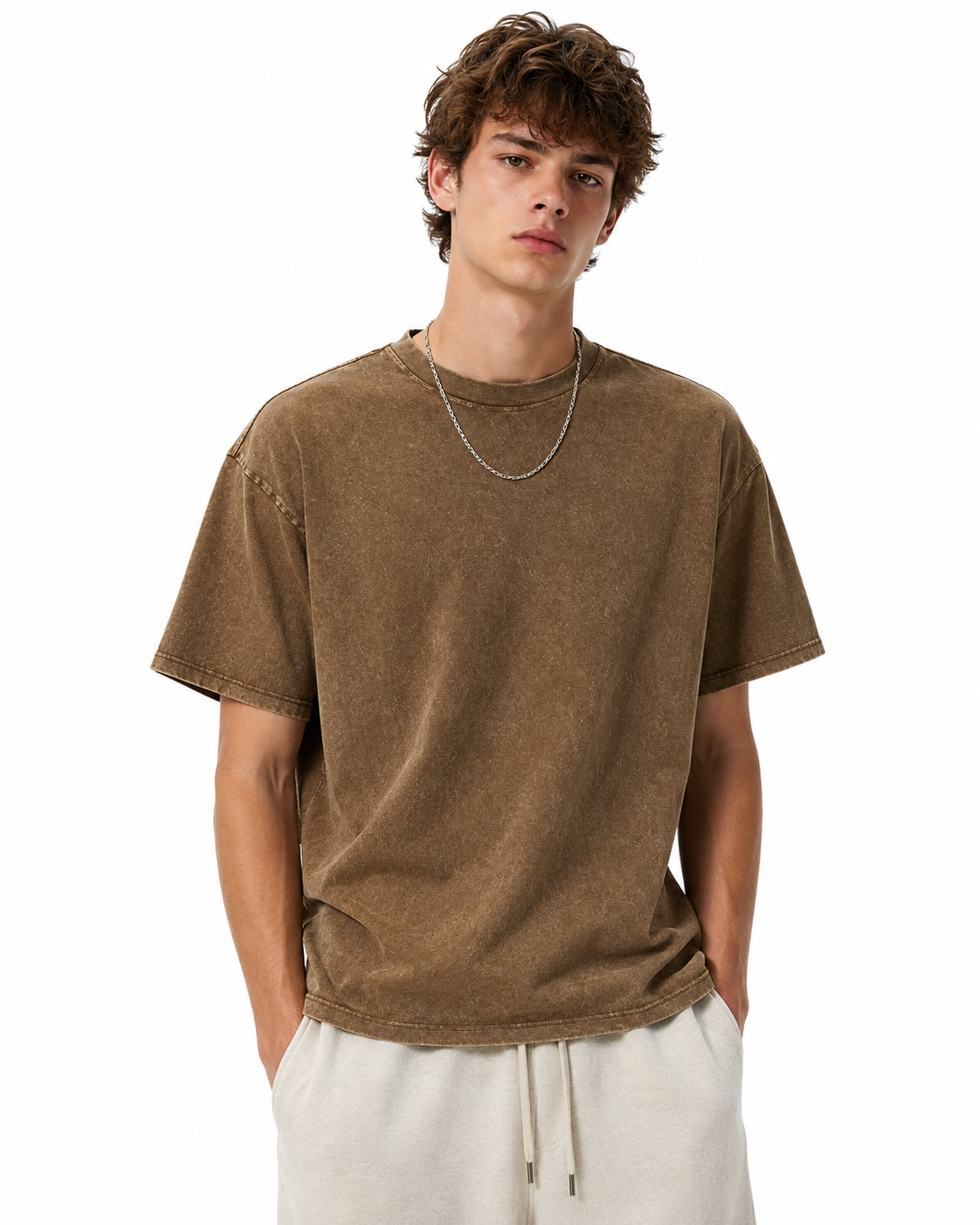 260g Vintage-wash short-sleeve tee