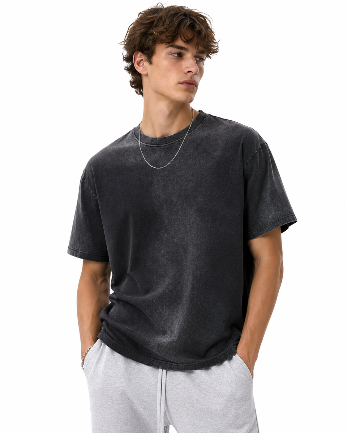 260g Gradient Retro Short-Sleeve Shirt