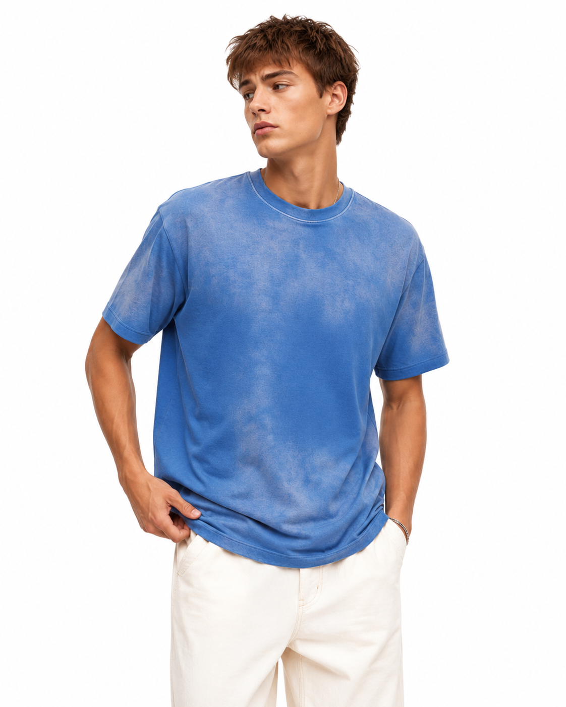 260g Gradient Retro Short-Sleeve Shirt