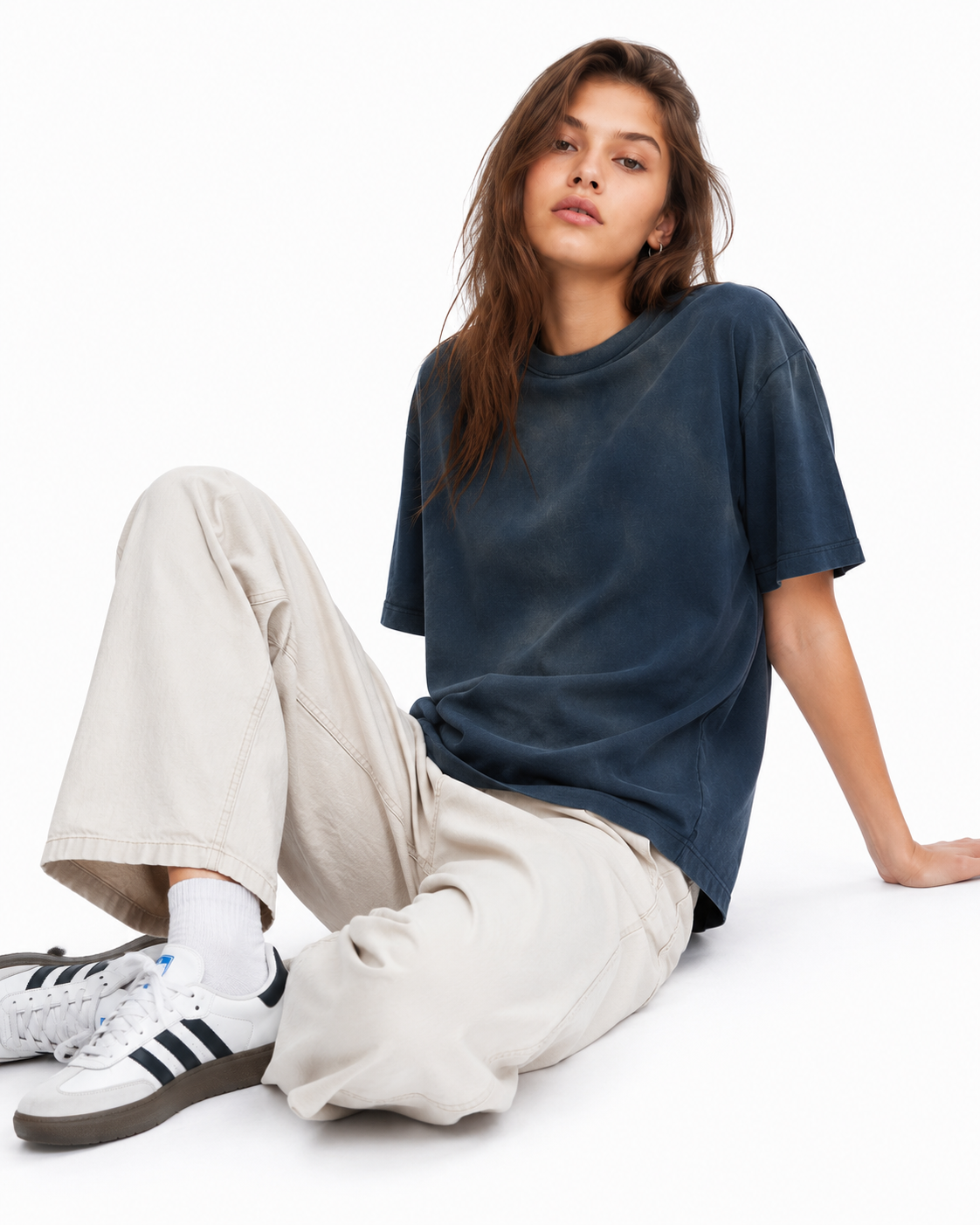 260g Gradient Retro Short-Sleeve Shirt