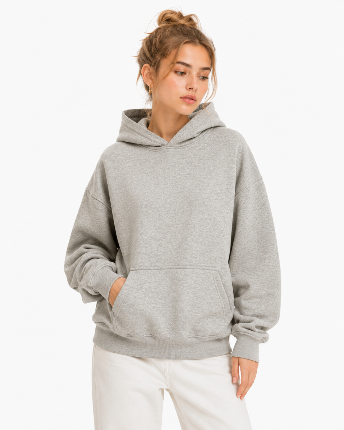 320g Vintage-style hooded sweatshirt