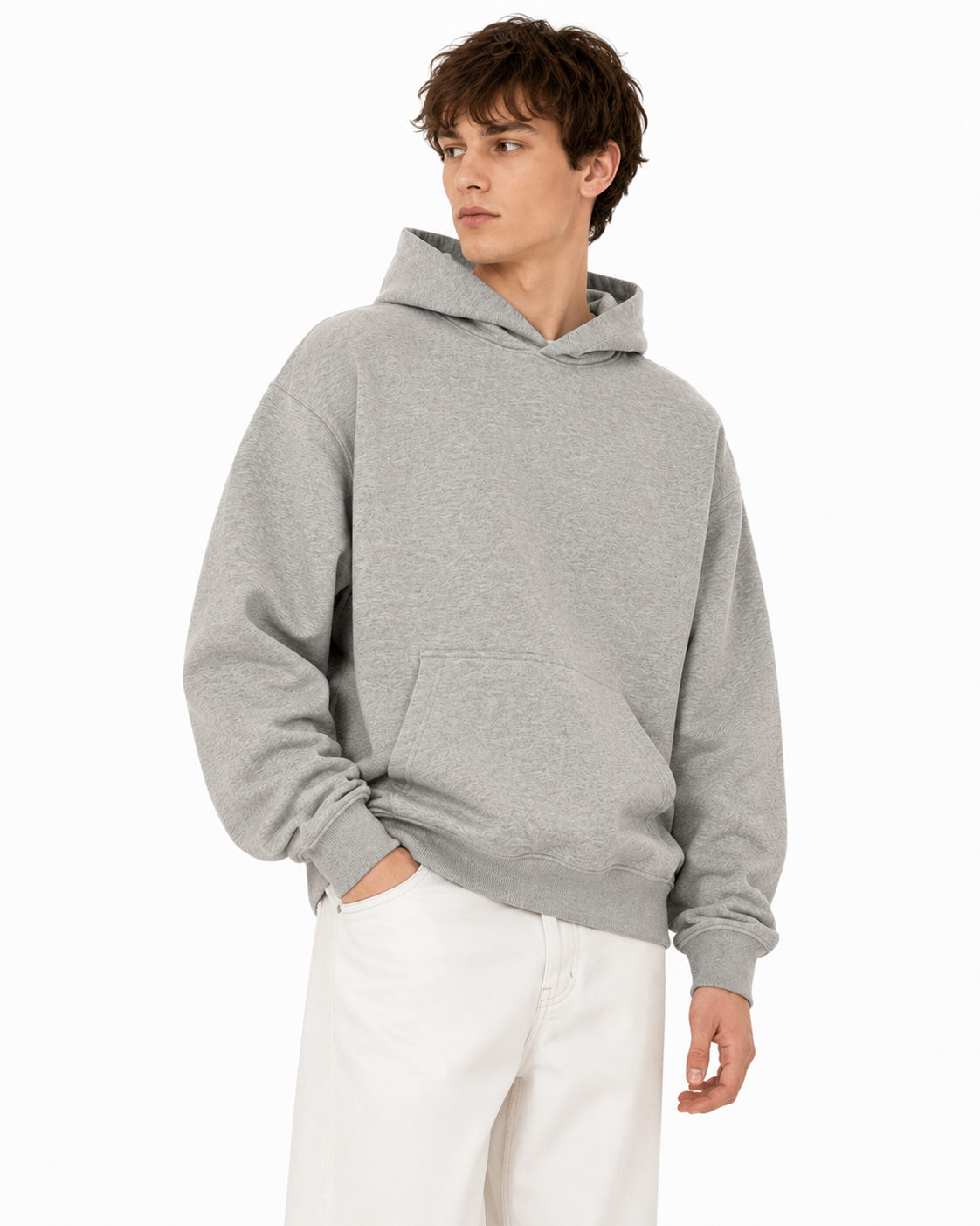320g Vintage-style hooded sweatshirt