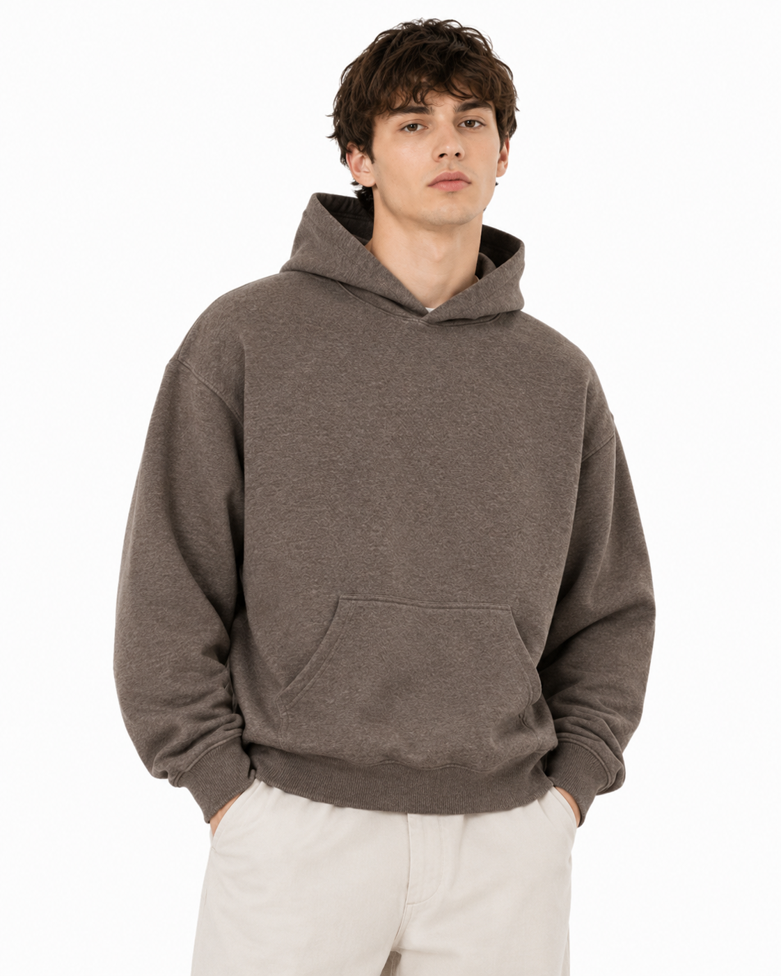 320g Vintage-style hooded sweatshirt