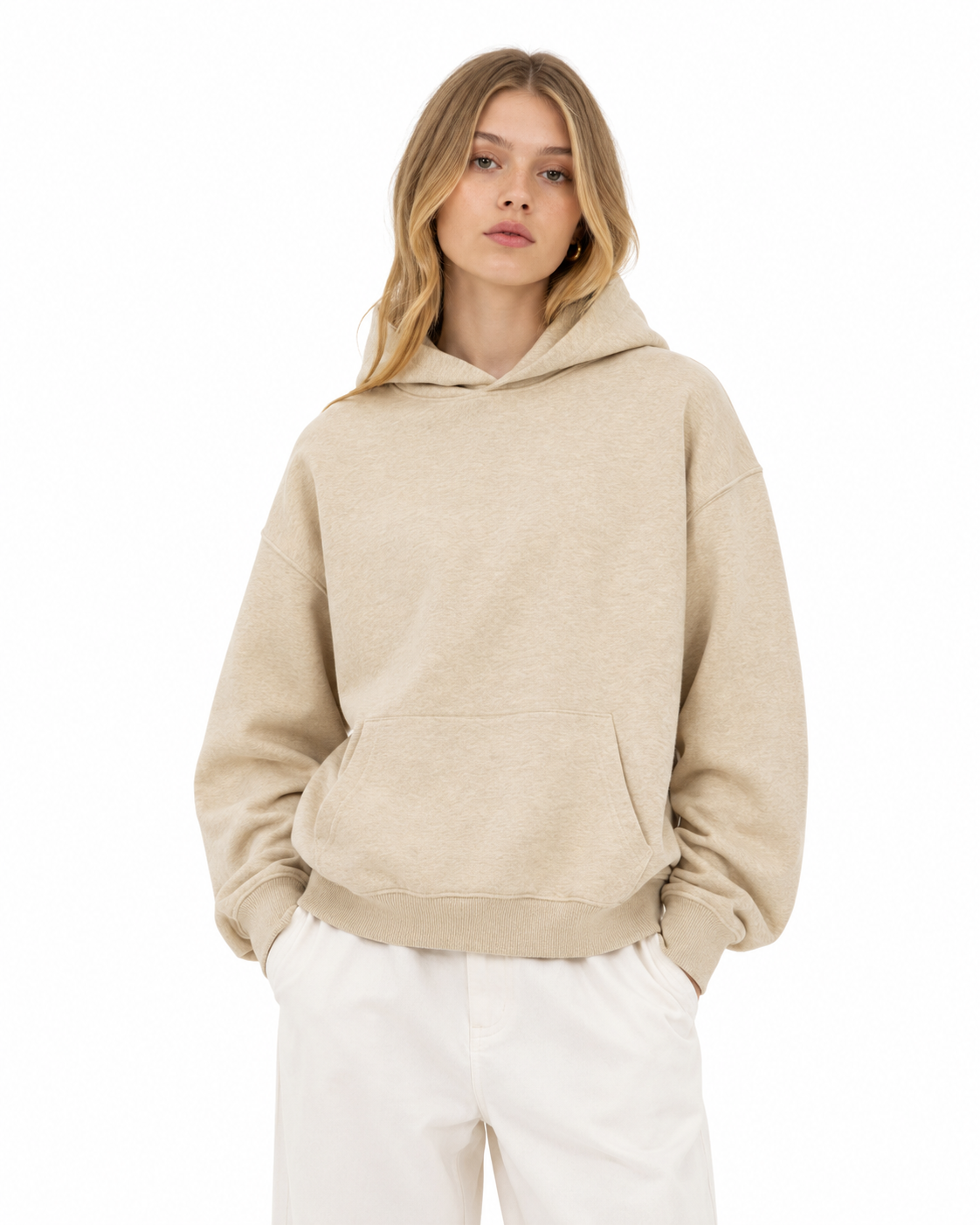 320g Vintage-style hooded sweatshirt
