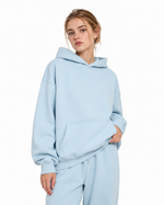 345g Fleece-lined hooded sweatshirt