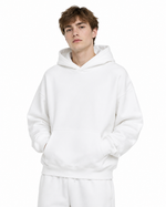 345g Fleece-lined hooded sweatshirt