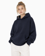 345g Fleece-lined hooded sweatshirt